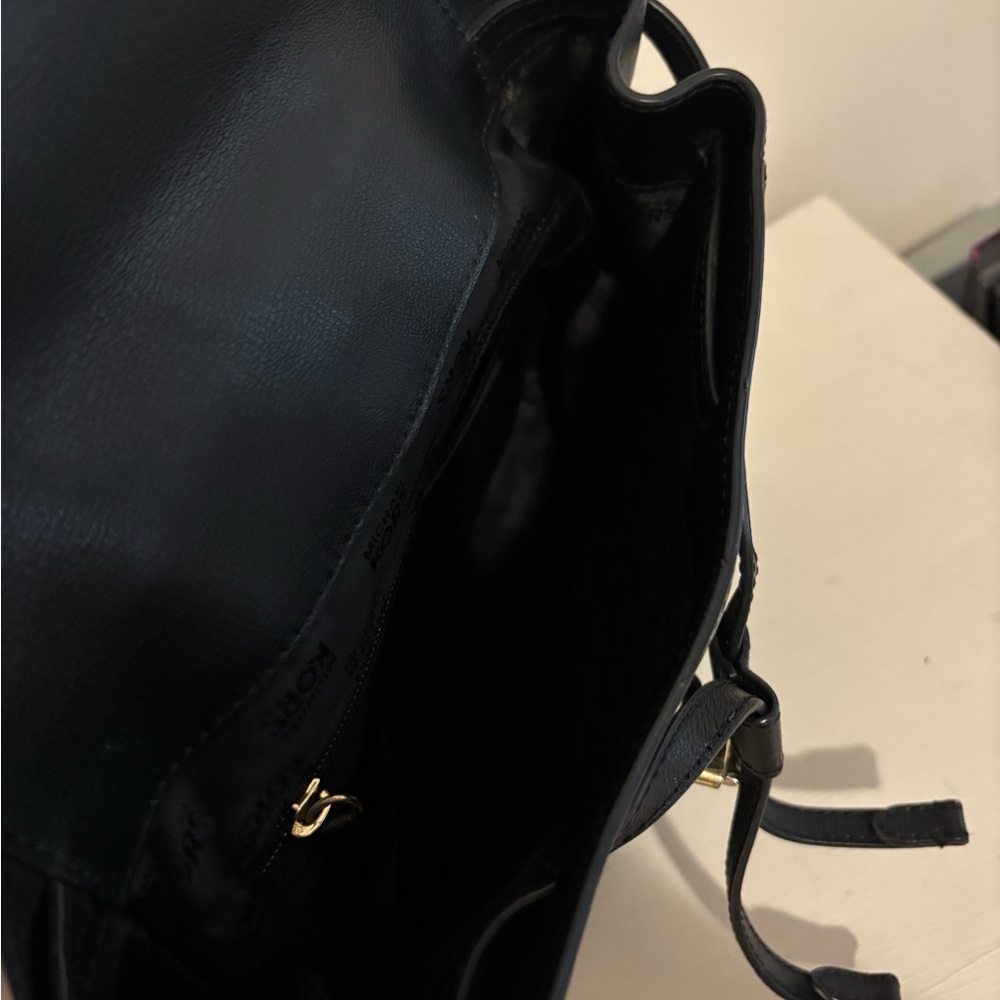 MICHAEL Michael Kors Black Backpack with Gold Hardware - Picture 5 of 6
